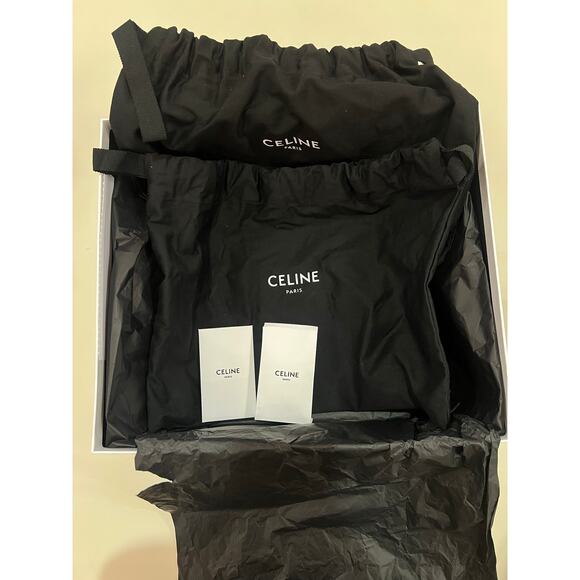 Celine CT-01 Z Black White Leather Trainer Sneaker Size 43